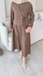 Desil Ceket Elbise - Vizon - Görsel 6