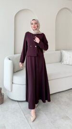 Desil Ceket Elbise - Mürdüm