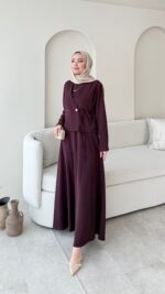 Desil Ceket Elbise - Mürdüm - Görsel 3