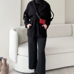 Rosi Kaşe Kaban - Siyah