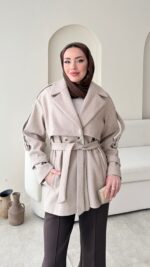 Rosi Kaşe Kaban - Vizon - Görsel 4