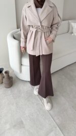 Rosi Kaşe Kaban - Vizon - Görsel 6