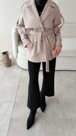 Rosi Kaşe Kaban - Vizon - Görsel 7