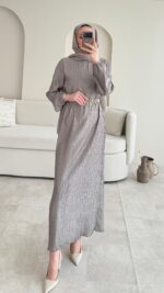 Baraa Elbise - Gri - Görsel 5