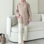 Mores Tüylü Kap - Vizon