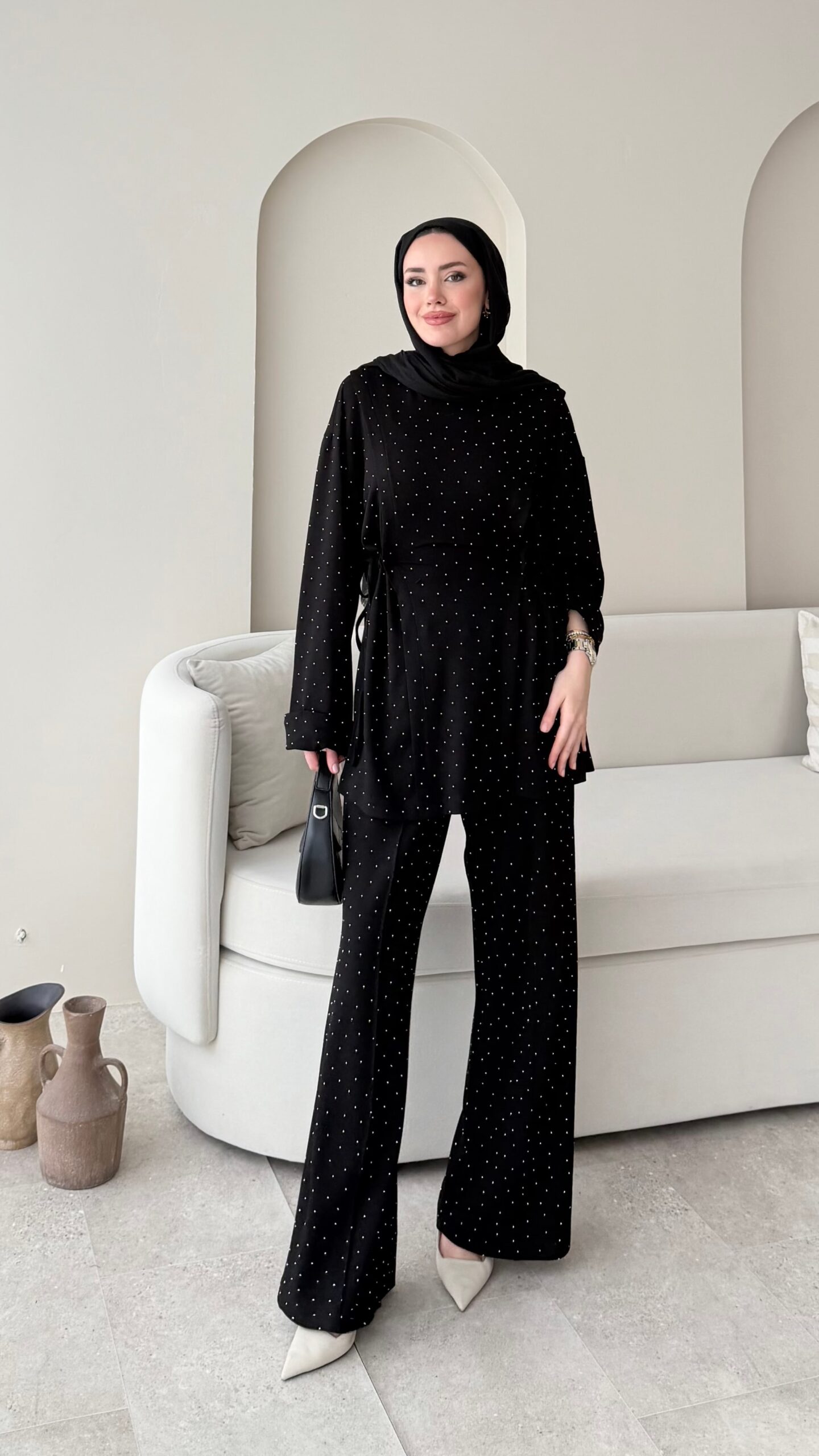 image_1950-2930.jpg Besra Taşlı Oyşo Takım - Siyah - Görsel 1