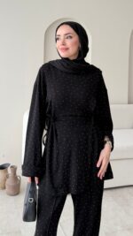 Besra Taşlı Oyşo Takım - Siyah - Görsel 3