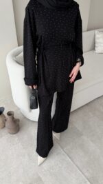 Besra Taşlı Oyşo Takım - Siyah - Görsel 4