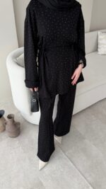 Besra Taşlı Oyşo Takım - Siyah - Görsel 4