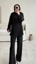 Besra Taşlı Oyşo Takım - Siyah - Görsel 5