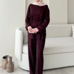 Besra Taşlı Oyşo Takım - Mürdüm