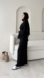 Vena Bağlamalı Oyşo Takım - Siyah - Görsel 3