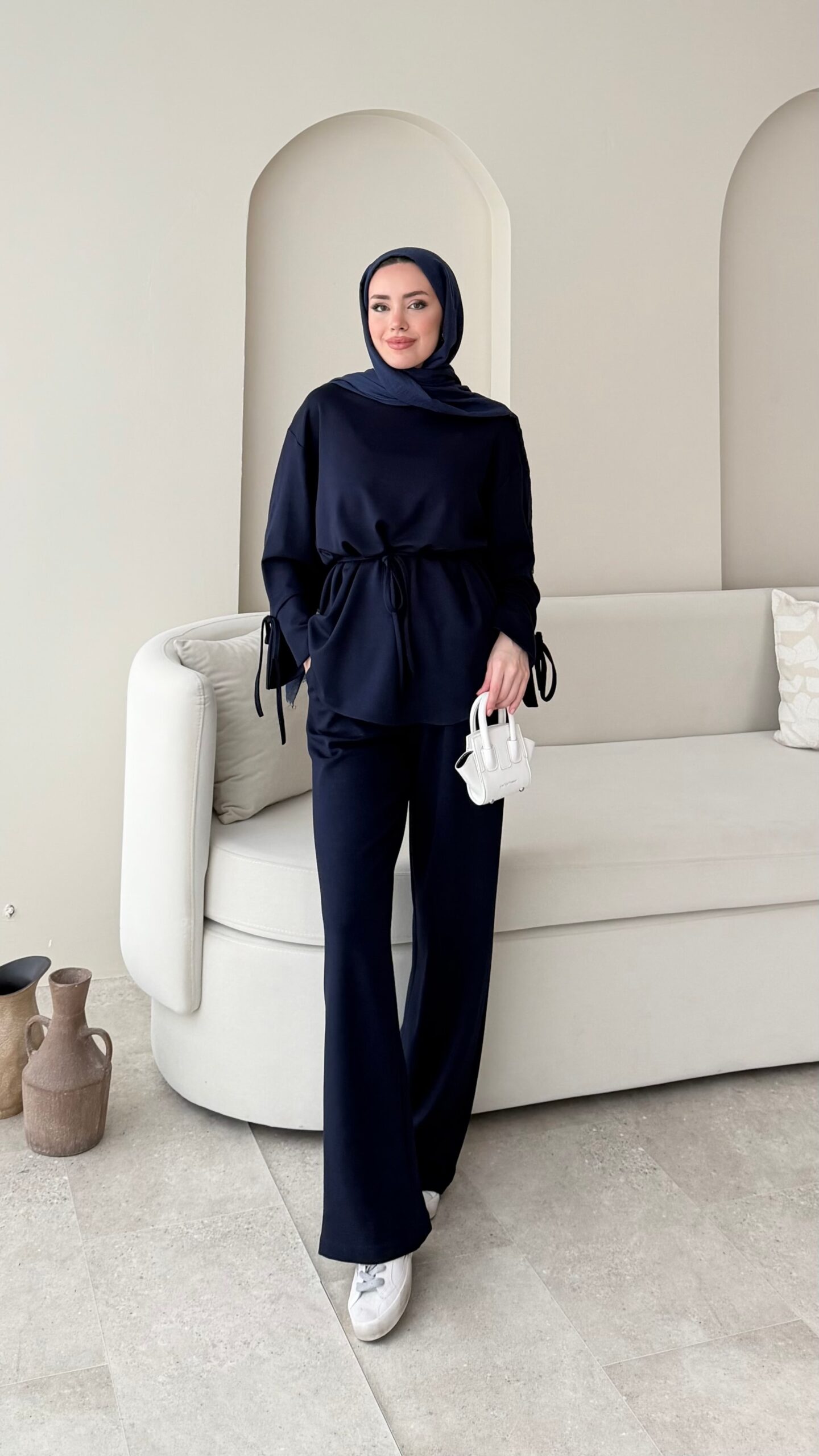 image_1950-2956.jpg Vena Bağlamalı Oyşo Takım - Lacivert - Görsel 1