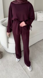 Vena Bağlamalı Oyşo Takım - Mürdüm - Görsel 5