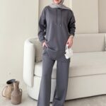 Pilya Fermuarlı Scuba Takım - Antrasit