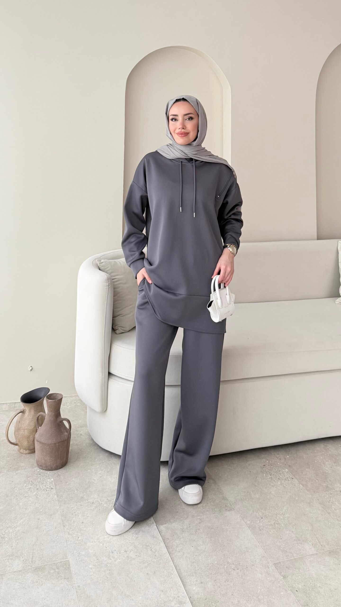 image_1950-2990.jpg Pilya Fermuarlı Scuba Takım - Antrasit - Görsel 1