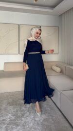 Mari Etek - Lacivert - Görsel 6