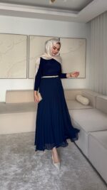 Mari Etek - Lacivert - Görsel 6