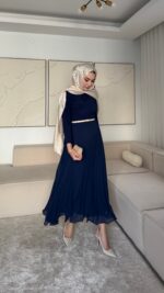 Mari Etek - Lacivert - Görsel 7