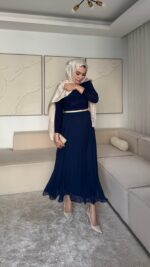 Mari Etek - Lacivert - Görsel 8