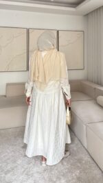 Royal Dokulu Takım - Ekru - Görsel 6