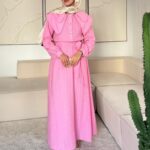 Flora Elbise - Pembe