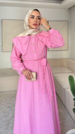 Flora Elbise - Pembe - Görsel 3