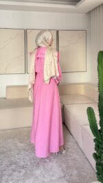 Flora Elbise - Pembe - Görsel 6