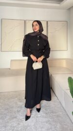 Flora Elbise - Siyah