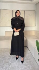 Flora Elbise - Siyah - Görsel 2