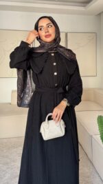 Flora Elbise - Siyah - Görsel 4