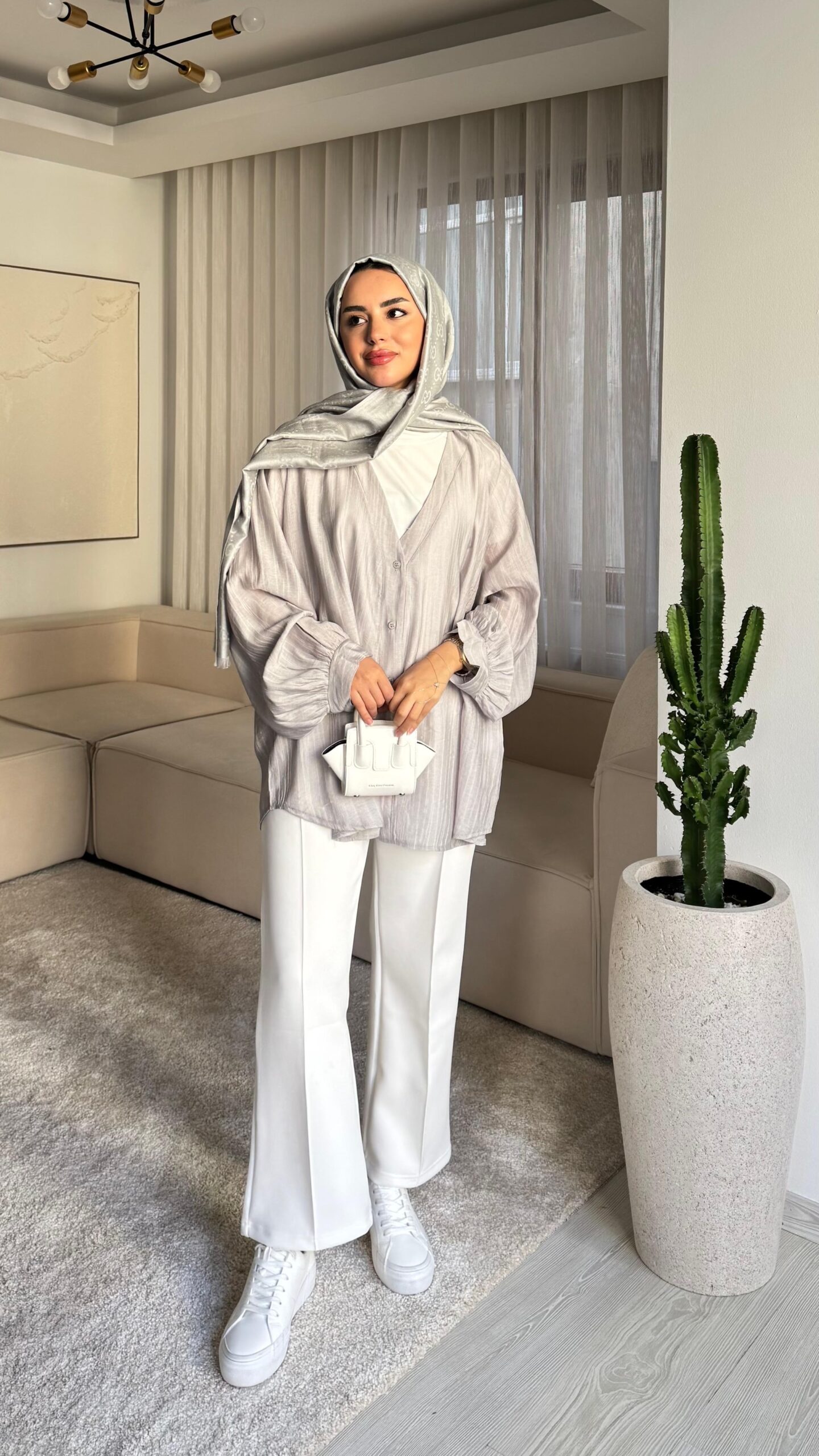 image_1950-452.jpg Nori Gömlek - Gri - Görsel 1