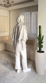 Nori Gömlek - Gri - Görsel 5