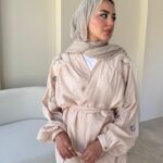 More Taşlı Kimono - Bej