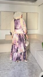 Diyar Elbise - Mor - Görsel 3