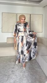 Diyar Elbise - Gri - Görsel 2