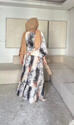 Diyar Elbise - Gri - Görsel 5