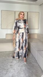 Diyar Elbise - Gri - Görsel 7