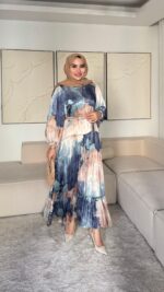 Diyar Elbise - Mavi - Görsel 5