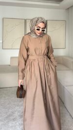 Loya Elbise - Vizon - Görsel 3