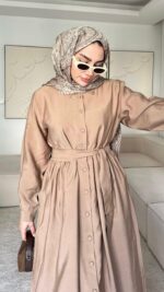 Loya Elbise - Vizon - Görsel 5