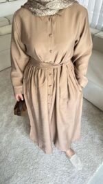 Loya Elbise - Vizon - Görsel 6