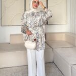 Trend Etnik Gömlek - Mint Yeşil