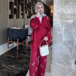 More Taşlı Takım - Bordo