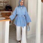 Rozi Gömlek - Bebe Mavisi