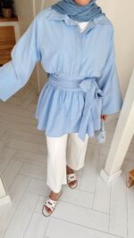 Rozi Gömlek - Bebe Mavisi - Görsel 7