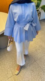 Rozi Gömlek - Bebe Mavisi - Görsel 9