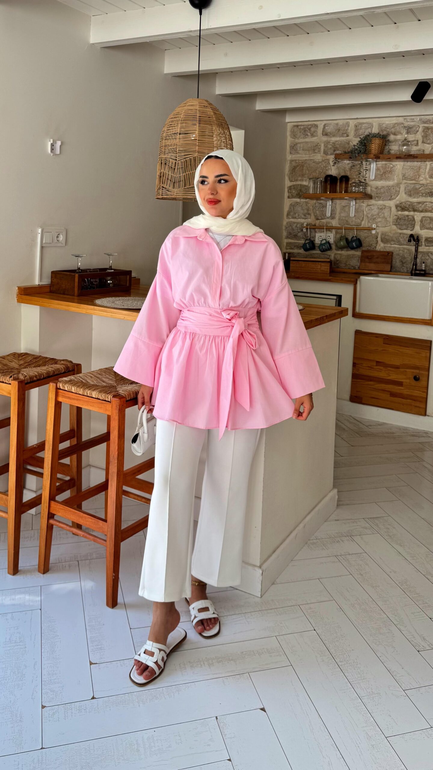 image_1950-622.jpg Rozi Gömlek - Toz Pembe - Görsel 1