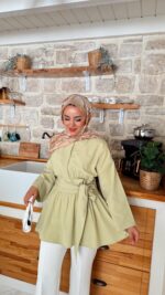 Rozi Gömlek - Çağla Yeşili - Görsel 4