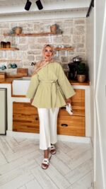 Rozi Gömlek - Çağla Yeşili - Görsel 5